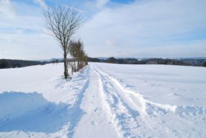 Winterlandschaft auf Kieschteberg
